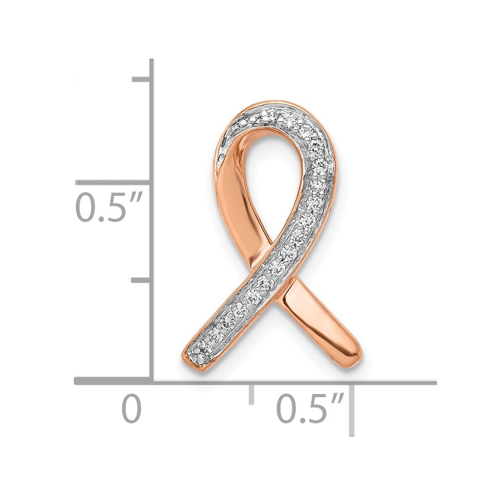 10K Roségold Diamant Bewusstsein Kette Anhänger