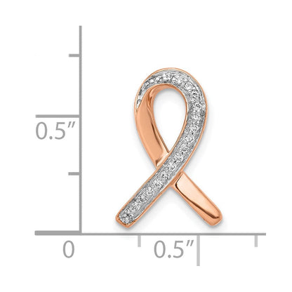 14K Roségold Diamant Bewusstsein Kette Anhänger