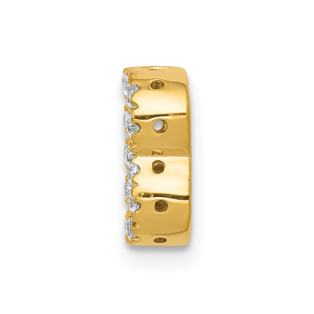 10K Gelbgold 10K Diamant Buchstabe B Initiale Charm