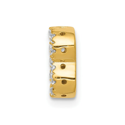 10K Gelbgold 10K Diamant Buchstabe B Initiale Charm