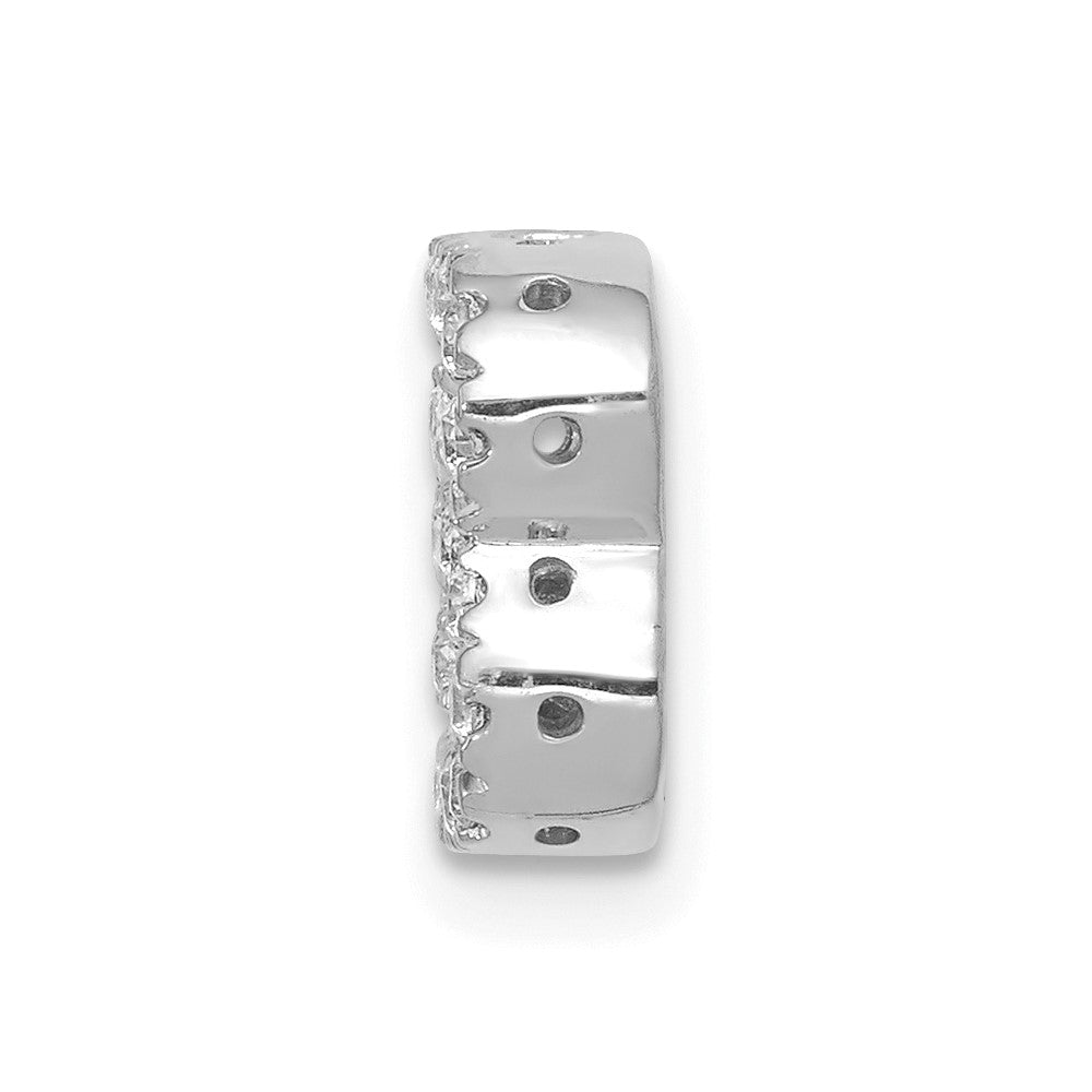 14K Weißgold Buchstaben-Charm „B" mit echten Diamanten