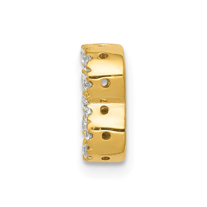 14K Gelbgold Buchstaben-Charm „B“ mit echtem Diamant
