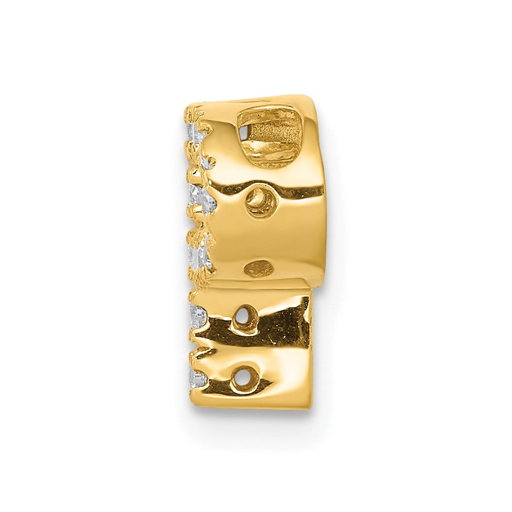 10K Gelbgold 10K Diamant Buchstabe P Initiale Charm