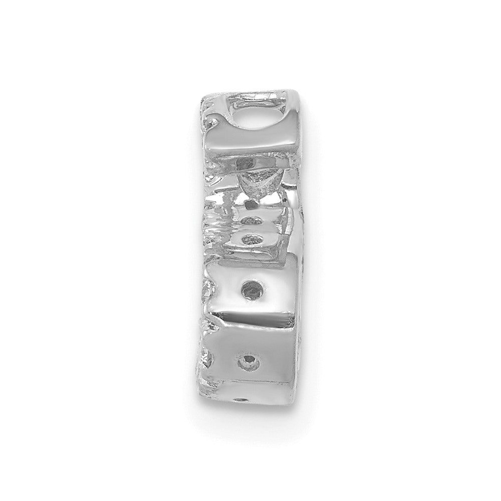 14K Weißgold Echter Diamant Buchstabe S Initial-Charm