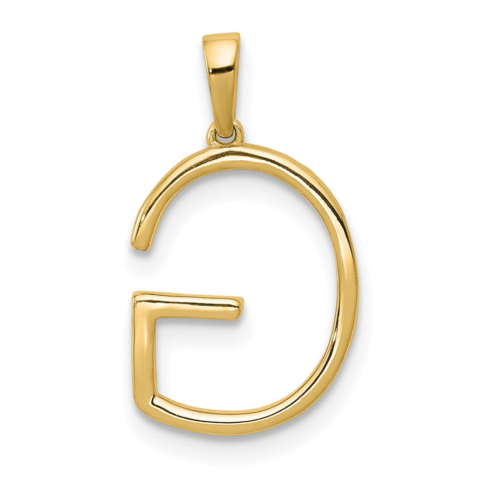 14K Gelbgold Diamant-Buchstabenanhänger "G