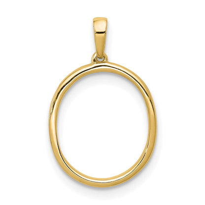 14K Gelbgold Diamant-Buchstabenanhänger „O" (Initial)