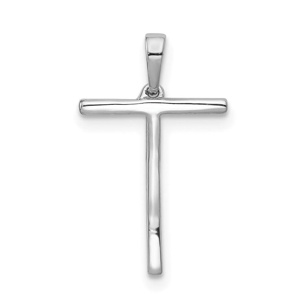 14K Weißgold Diamant-Buchstabenanhänger „T" mit echten Diamanten