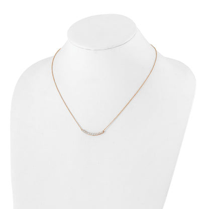 14K Roségold True Origin 1/2 Karat Im Labor Gezüchtet Diamant Vs+ F+ Complet 18 Zoll Mode Stab Halskette