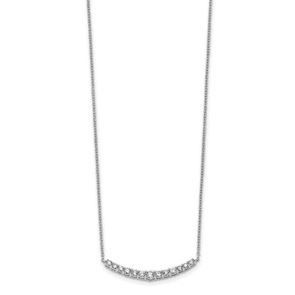 14K Weißgold True Origin 1/2 Karat Im Labor Gezüchtet Diamant Vs+ F+ Complet 18 Zoll Mode Stab Halskette
