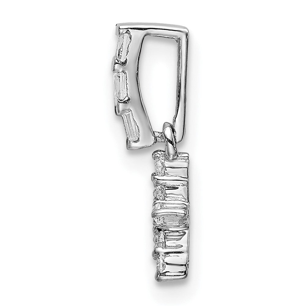 14K Weißgold Anhänger Stern mit echten Diamanten