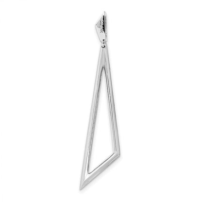 Echtdiamant-Dreiecksanhänger aus 14K Weißgold