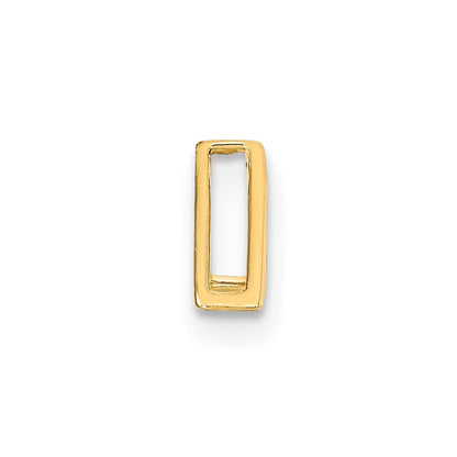 14K Gelbgold 14K Poliert Dreieck Kette Anhänger