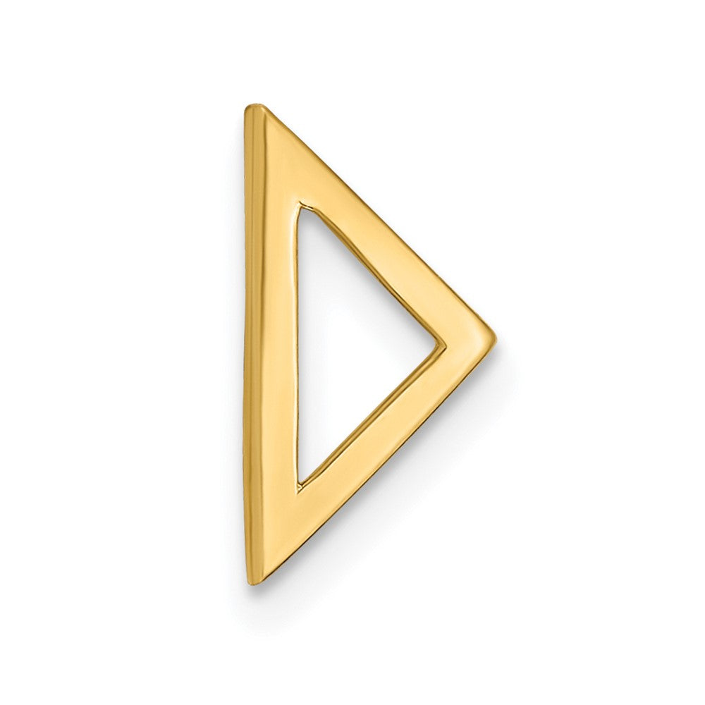 14K Gelbgold 14K Poliert Dreieck Kette Anhänger
