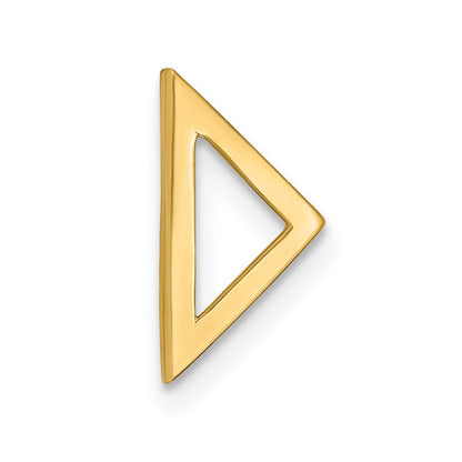 14K Gelbgold 14K Poliert Dreieck Kette Anhänger