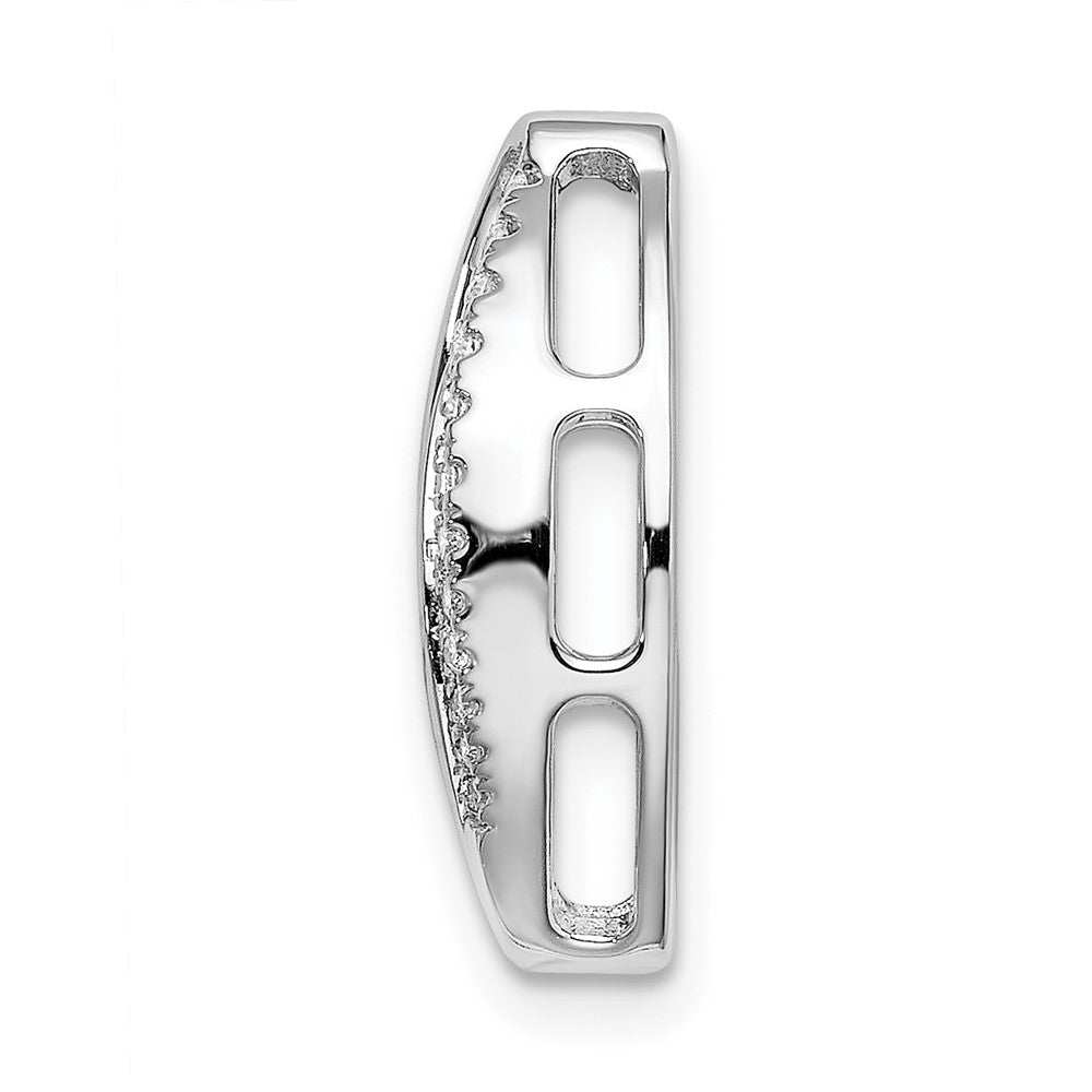 14K Weißgold Fantasie Echt Diamant Kette Anhänger