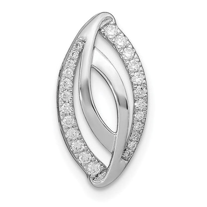 14K Weißgold Fantasie Echt Diamant Kette Anhänger