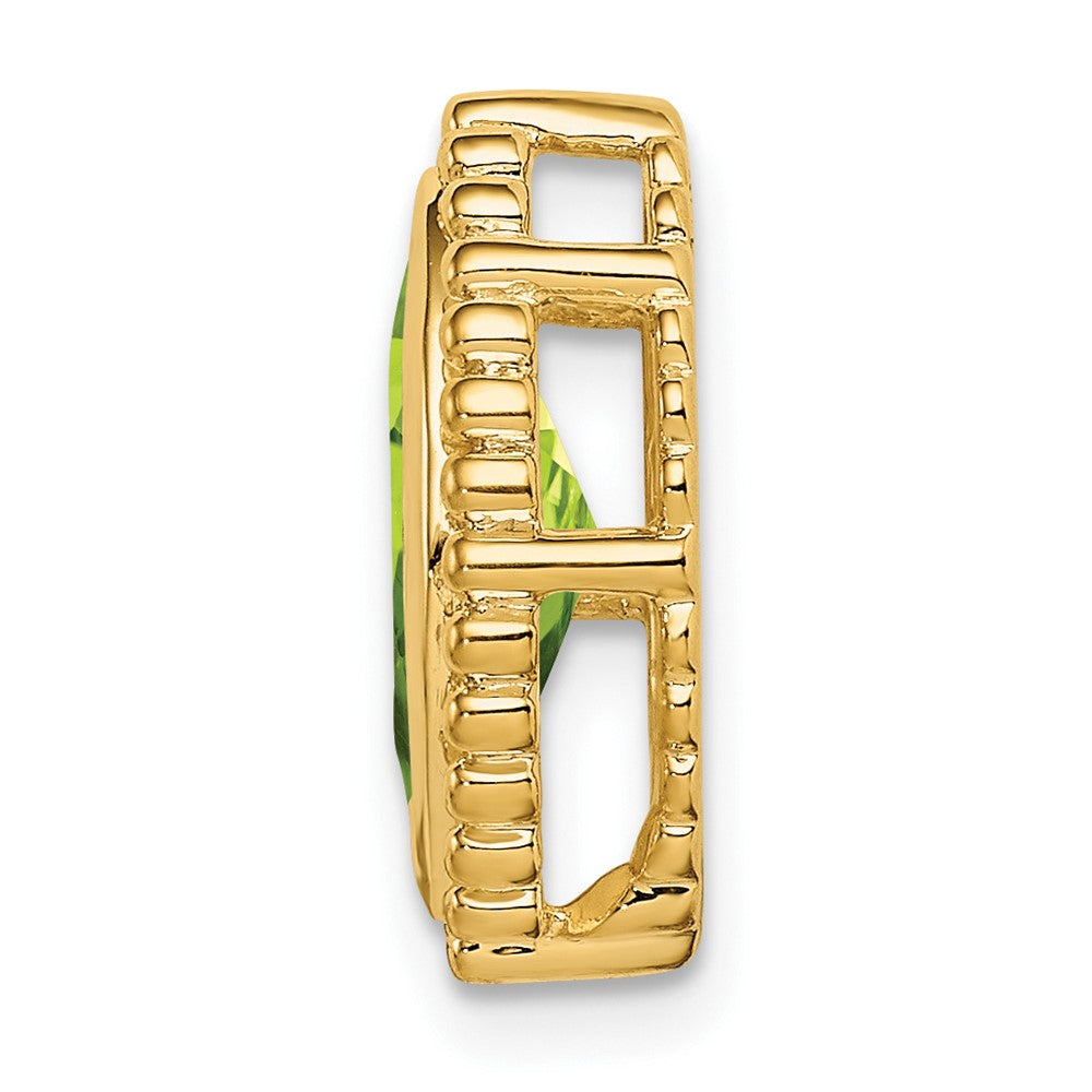 14K Gelbgold Marquise Peridot Kette Anhänger