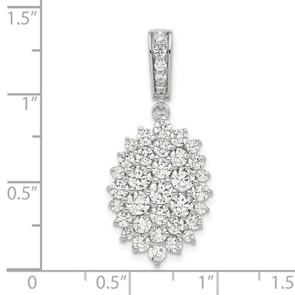 14K Weißgold 14kw Vs/si+ G+ Im Labor Gezüchtet Diamant Anhänger