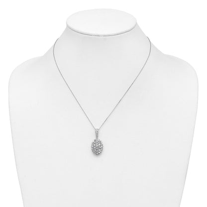 14K Weißgold 2.51ct Vs/si+ G+ Im Labor Gezüchtet Diamant Halskette