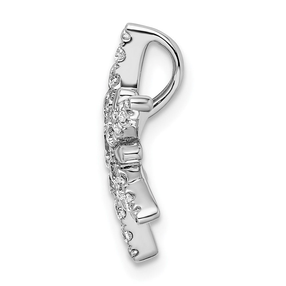 14K Weißgold Kettenanhänger mit 0,5 ct. Laborgezüchtetem Diamant VS/SI+ G+