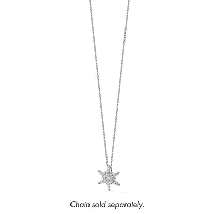 14K Weißgold Kettenanhänger mit 0,5 ct. Laborgezüchtetem Diamant VS/SI+ G+