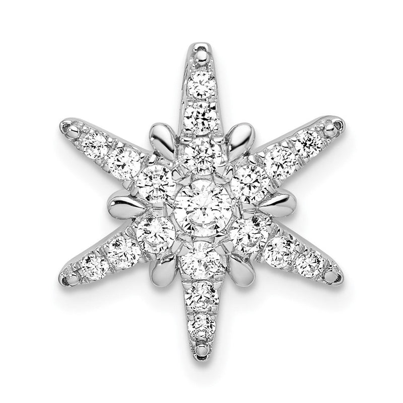14K Weißgold Kettenanhänger mit 0,5 ct. Laborgezüchtetem Diamant VS/SI+ G+