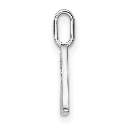 14K Weißgold Diamant-Buchstaben-Anhänger „A" (echter Diamant)