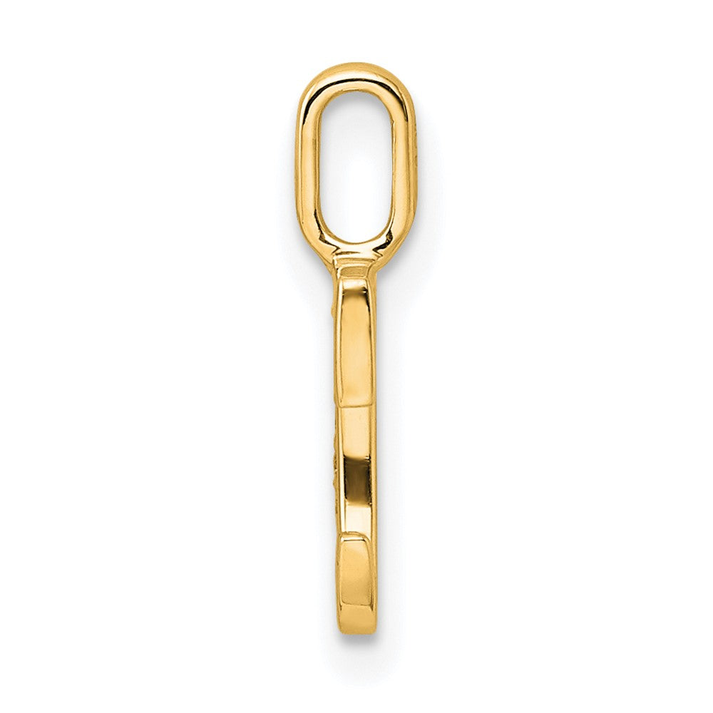 10K Gelbgold 10K Diamant Buchstabe C Initiale Anhänger