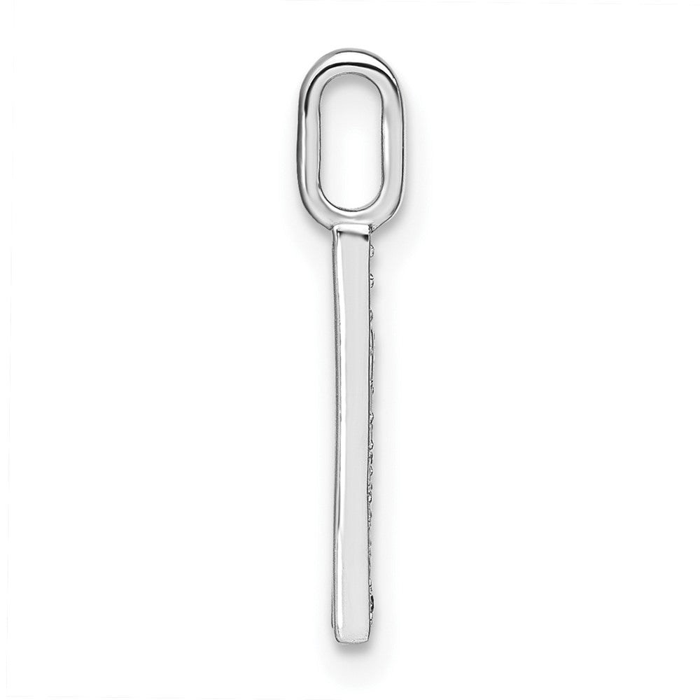 14K Weißgold Diamant-Anhänger mit Kleinbuchstaben-Initiale „k