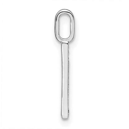 14K Weißgold Diamant-Anhänger mit Kleinbuchstaben-Initiale „k