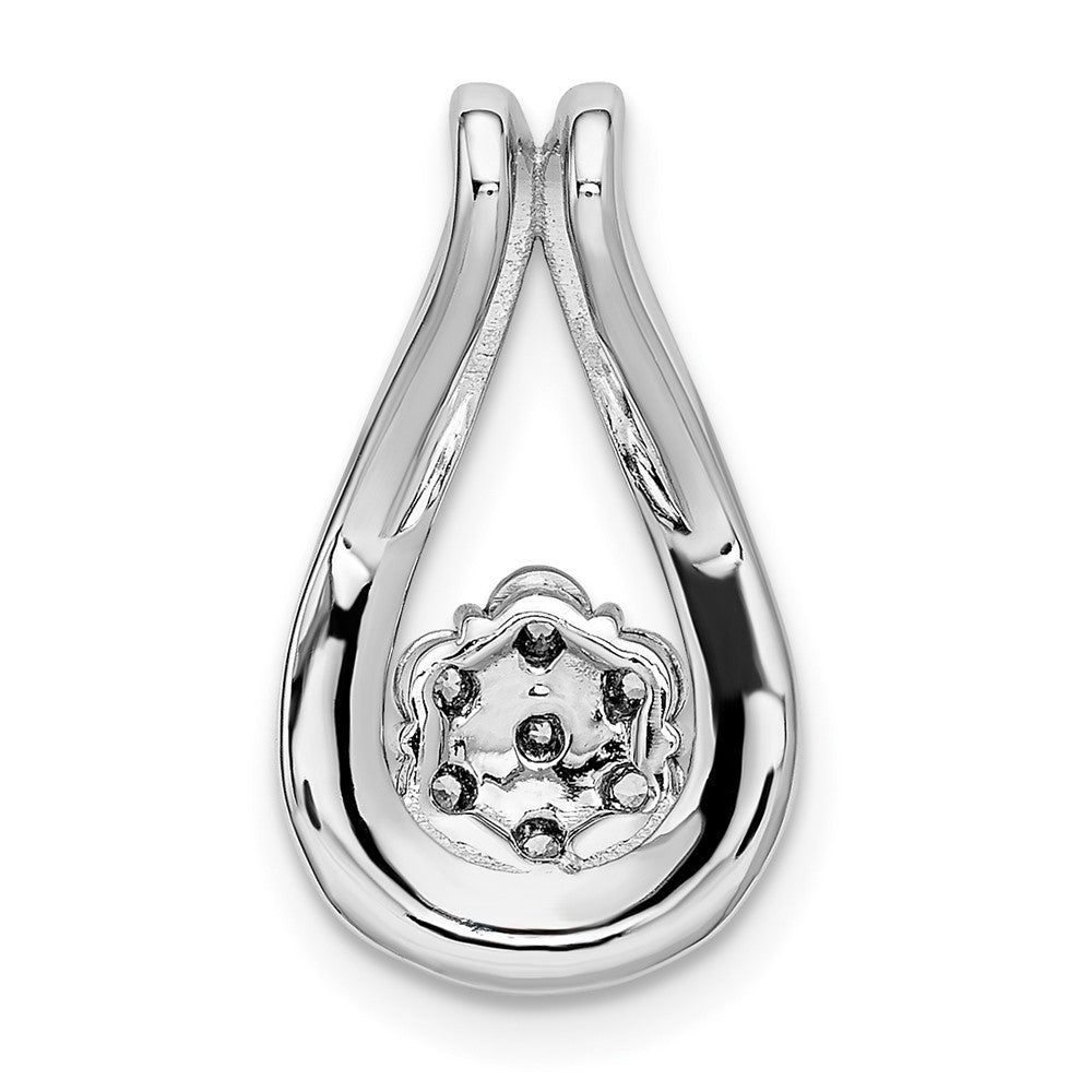 14K Weißgold Fashion-Tropfen-Kettenanhänger mit 0,2 ct. im Labor gezüchteten Diamanten VS/SI+ G+