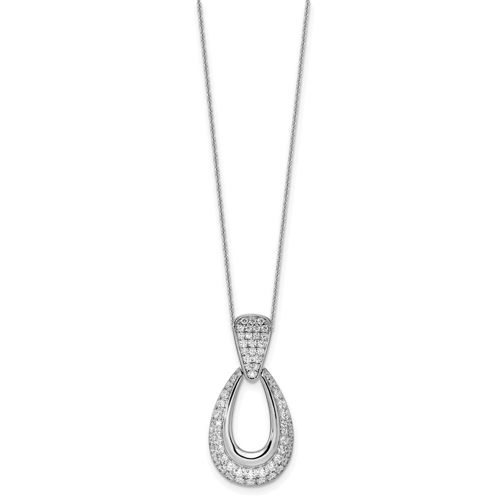 14K Weißgold True Origin 1 1/3 Karat Im Labor Erzeugt Diamant Vs Def 18 Zoll Fantasie Tropfen Halskette