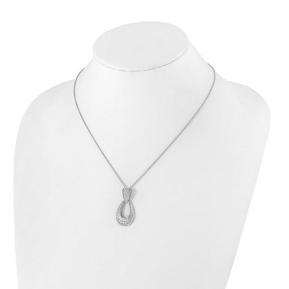 14K Weißgold True Origin 1 1/3 Karat Im Labor Erzeugt Diamant Vs Def 18 Zoll Fantasie Tropfen Halskette