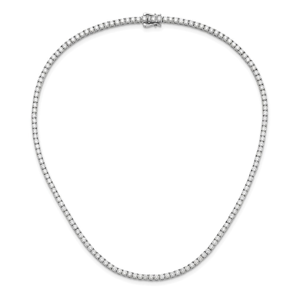 14K Weißgold 10 Ct. Im Labor Gezüchtet Diamant Vs/si+ G+ 16 Zoll Tennis Halskette