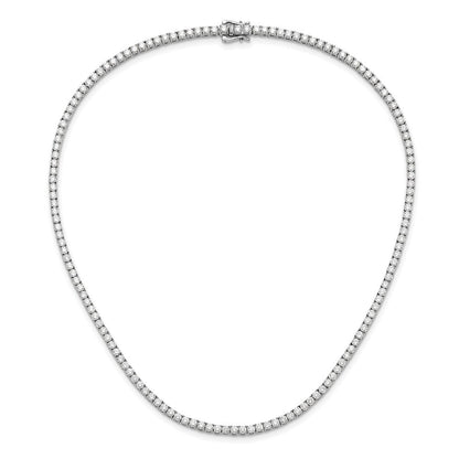 14K Weißgold 10 Ct. Im Labor Gezüchtet Diamant Vs/si+ G+ 16 Zoll Tennis Halskette