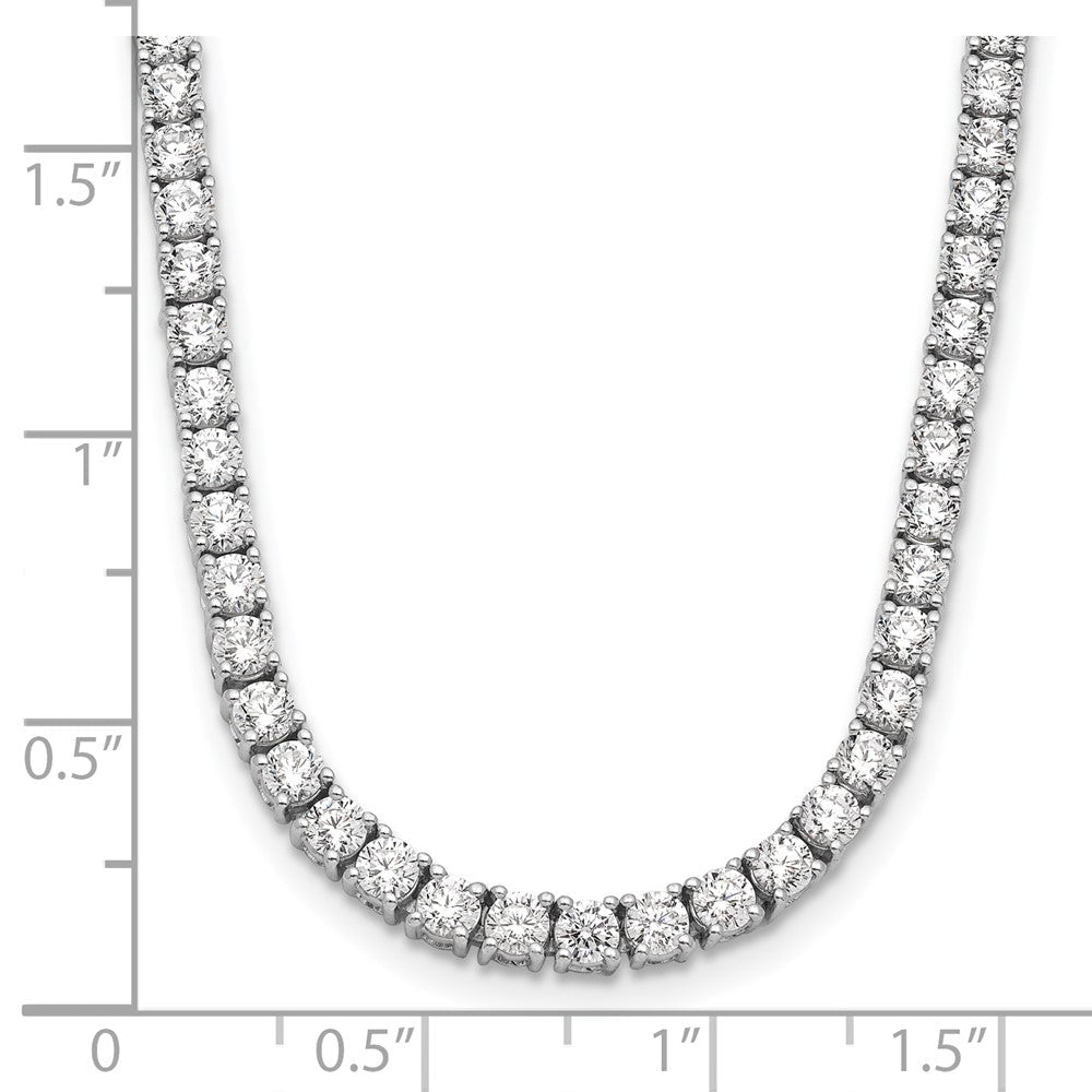 14K Weißgold 10 Ct. Im Labor Gezüchtet Diamant Vs/si+ G+ 16 Zoll Tennis Halskette