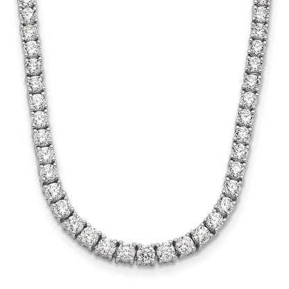 14K Weißgold 10 Ct. Im Labor Gezüchtet Diamant Vs/si+ G+ 16 Zoll Tennis Halskette