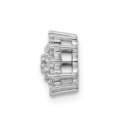 14K Weißgold 0,25 ct. Laborgezüchteter Diamant VS/SI+ G+ Ketten-Gleitanhänger