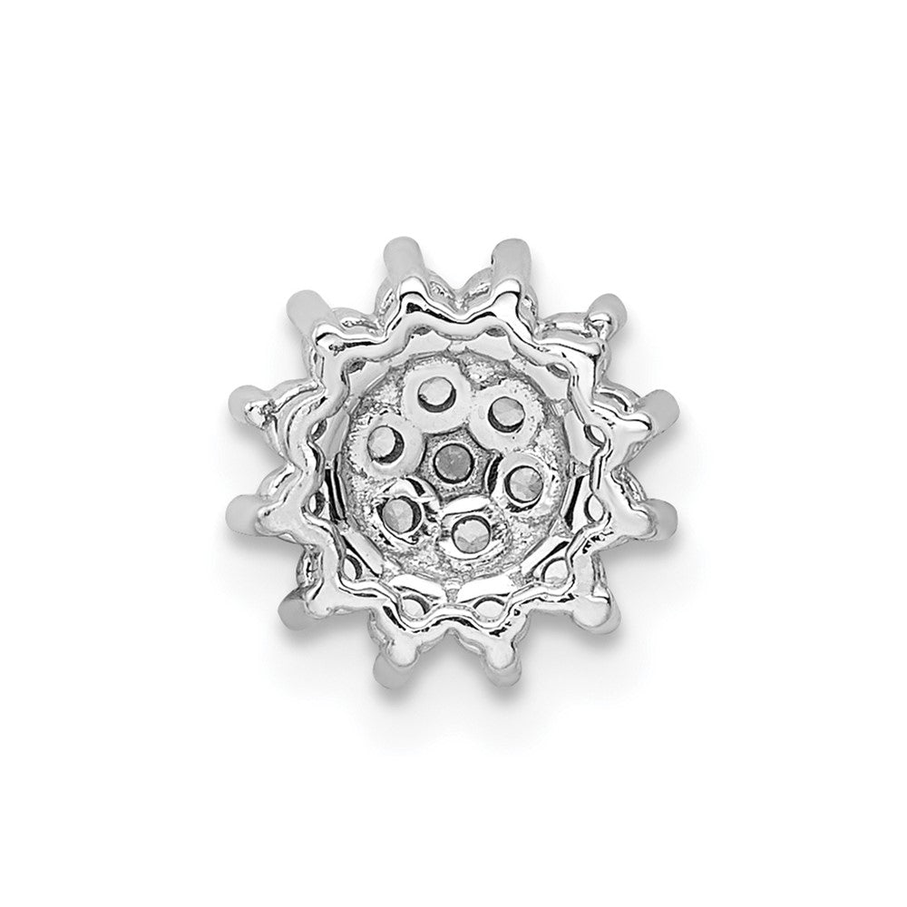 14K Weißgold 0,25 ct. Laborgezüchteter Diamant VS/SI+ G+ Ketten-Gleitanhänger