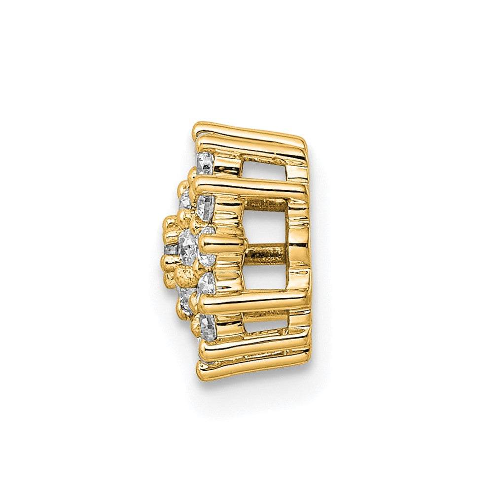 14K Gelbgold Kettenanhänger mit 0,25 ct. im Labor gezüchteten Diamanten, VS/SI+ G+