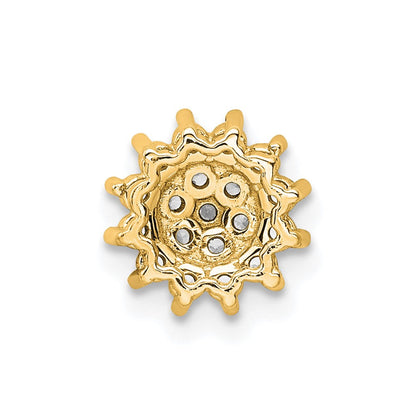 14K Gelbgold Kettenanhänger mit 0,25 ct. im Labor gezüchteten Diamanten, VS/SI+ G+
