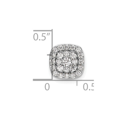 14K Weißgold Kettenanhänger mit 0,375 ct. im Labor gezüchteten Diamanten VS/SI+ G+