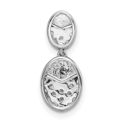 14K Weißgold Baumel-Ketten-Gleitanhänger mit 0,2 ct. laborgezüchtetem Diamanten VS/SI+ G+