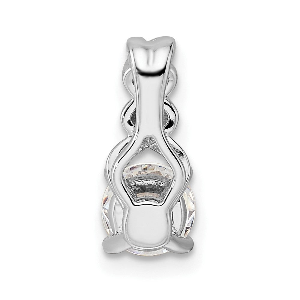 14K Weißgold Labordiamant-Gleitanhänger, 0,75 ct., VS/SI+ G+, Modekette