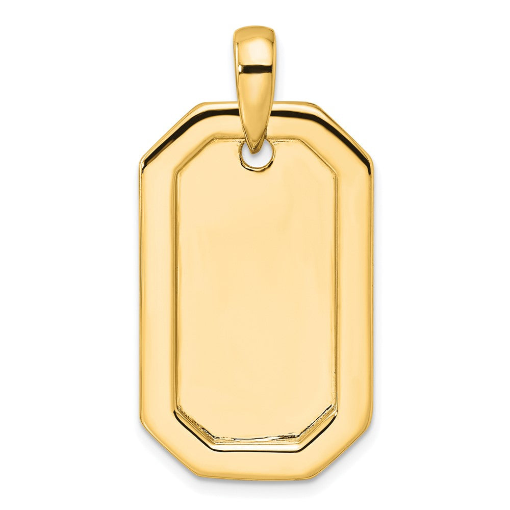 14K Gelbgold True Origin Herren 1 Karat Im Labor Gezüchtet Diamant Vs D E F Erkennungsmarke Anhänger