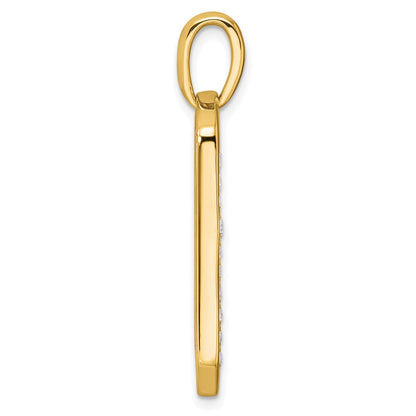 14K Gelbgold True Origin Herren 1/2 Karat Im Labor Gezüchtet Diamant Vs D E F Kreuz Erkennungsmarke Anhänger