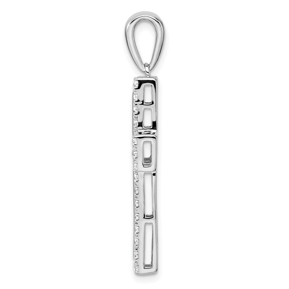 14K Weißgold True Origin 1 Karat Im Labor Gezüchtet Diamant Vs D E F Kreuz Anhänger
