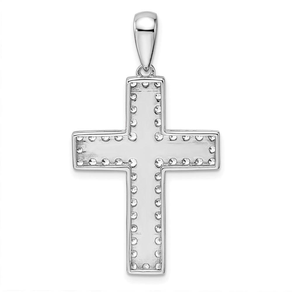14K Weißgold True Origin 1 Karat Im Labor Gezüchtet Diamant Vs D E F Kreuz Anhänger