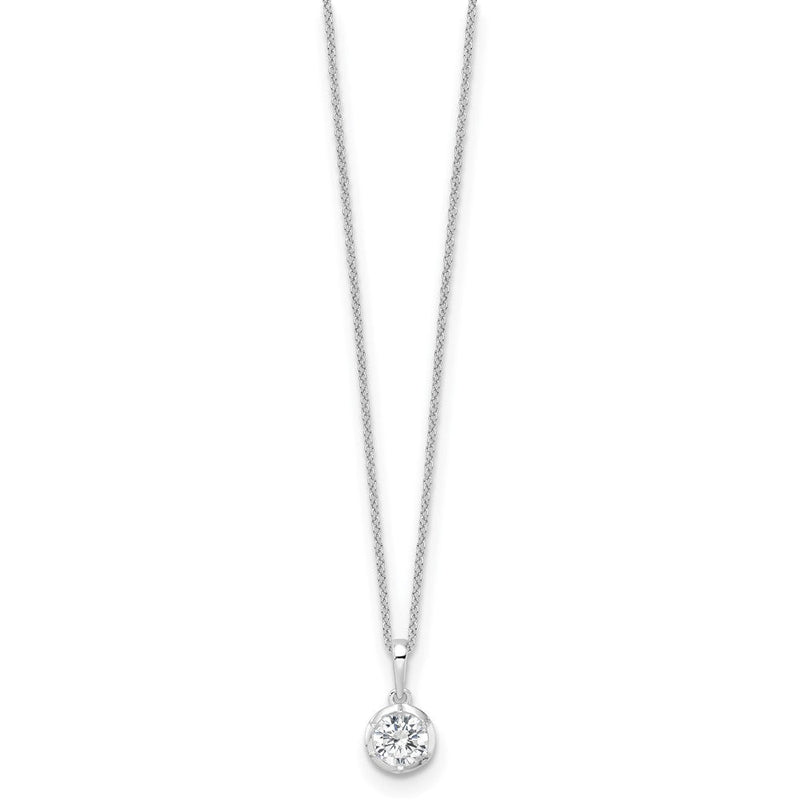 14K Weißgold True Origin 3/4 Karat Im Labor Gezüchtet Diamant Vs Def 18 Zoll Solitär Anhänger Halskette
