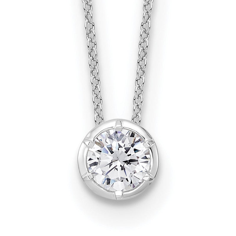 14K Weißgold True Origin 3/4 Karat Im Labor Gezüchtet Diamant Vs Def 18 Zoll Solitär Anhänger Halskette